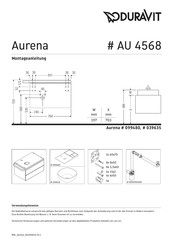 Duravit Aurena AU 4568 Montageanleitung