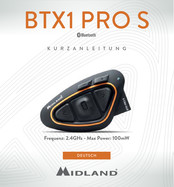 Midland BTX1 Pro S Kurzanleitung