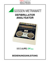 Gossen MetraWatt SECULIFE DFPRO Bedienungsanleitung