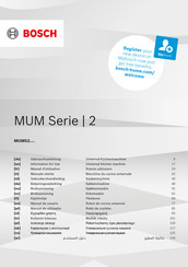 Bosch MUMS2VM00/01 Gebrauchsanleitung