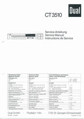 Dual CT3510 Serviceanleitung
