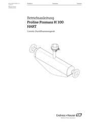Endress+Hauser Proline Promag H 100 Betriebsanleitung