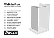 RAVAK Walk In Free-160 Montageanleitung