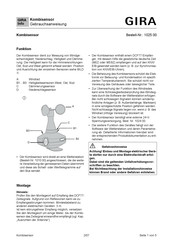Gira 1025 00 Gebrauchsanweisung