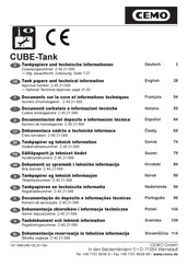 Cemo CUBE-Tank Technische Informationen