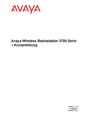 Avaya 3700 Serie Kurzanleitung