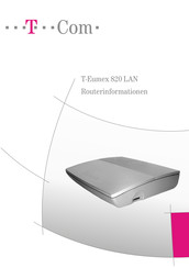 Telecom T-Eumex 820 LAN Informationen
