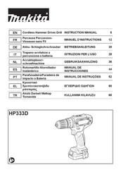 Makita HP333DZ Betriebsanleitung