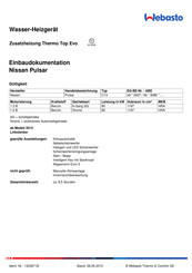 Webasto Thermo Top Evo Einbaudokumentation