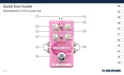 TC Electronic BRAINWAVES PITCH SHIFTER Kurzanleitung