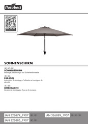 FLORABEST HG01768D Montage-, Bedienungs- Und Sicherheitshinweise