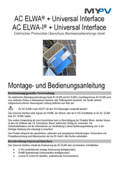 MYPV AC ELWA Montage- Und Bedienungsanleitung