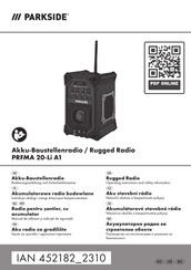 Parkside PRFMA 20-Li A1 Bedienungsanleitung Und Sicherheitshinweise