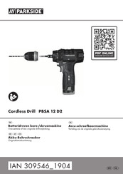 Parkside PBSA 12 D2 Originalbetriebsanleitung