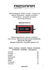Absaar PRO 4.0 Bedienungsanleitung