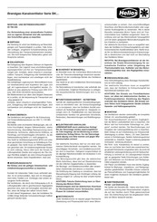 Helios BKD 450/4/4/70/40 F 400 Montage- Und Betriebsvorschrift