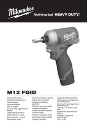 Milwaukee M12 FQID Originalbetriebsanleitung