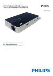 Philips PicoPix PPX 4350 Bedienungsanleitung