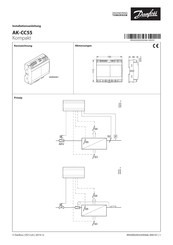 Danfoss AK-CC55 Installationsanleitung