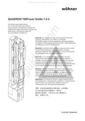 wohner QUADRON 185POWER Kurzanleitung