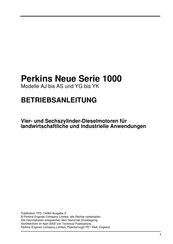 Perkins 1000 Serie Betriebsanleitung