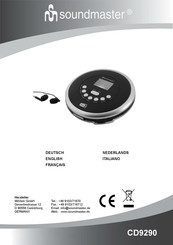 SOUNDMASTER CD9290SW Bedienungsanleitung