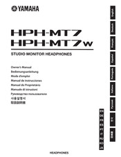 Yamaha HPH-MT7W Bedienungsanleitung