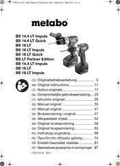 Metabo SB 18 LT Originalbetriebsanleitung