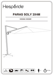 Hesperide PARAS SOLY 3X4M 165526A Bedienungsanleitung
