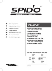 DIPRA SPID'O VCD-400-P2 Originalbetriebsanleitung