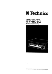 Technics ST-8080 Bedienungsanleitung