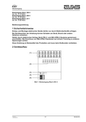 Jung 2114 REG Bedienungsanleitung