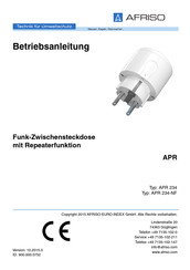 AFRISO APR234 Betriebsanleitung