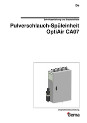 Gema OptiAir CA07 Betriebsanleitung Und Ersatzteilliste
