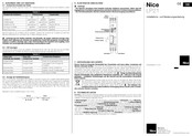 Nice LP21 Installations- Und Bedienungsanleitung