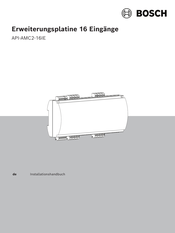 Bosch AMC2 Extensions API-AMC2-16IE Installationshandbuch