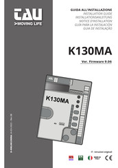 Tau K130MA Installationsanleitung