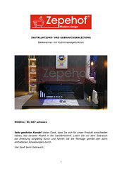Zepehof BC-607 Installations- Und Gebrauchsanleitung