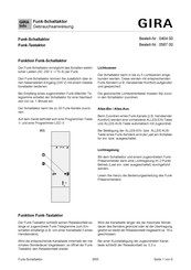 Gira 0404 00 Gebrauchsanweisung