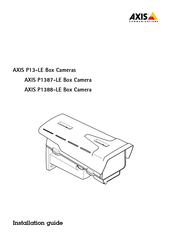 Axis Communications P1388-LE Installationsanleitung