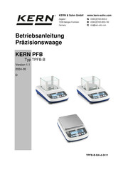 KERN TPFB 2000-2-B Betriebsanleitung