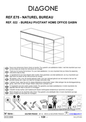 Diagone E75 - NATUREL BUREAU Montageanleitung