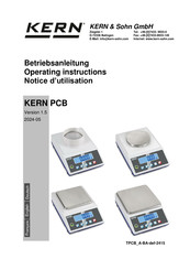 KERN PCB 6000-1 Betriebsanleitung