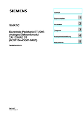 Siemens 2AI I 2WIRE ST Gerätehandbuch