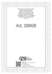 Gessi 39808 Montageanleitung