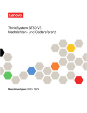 Lenovo ThinkSystem ST50 V3 7DF3 Bedienungsanleitung