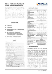 Sensus PolluCom E Einbau- Und Betriebsanleitung