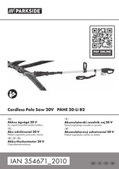Parkside PAHE 20-Li B2 Originalbetriebsanleitung