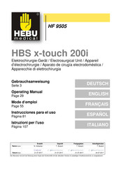 HEBU medical HBS x-touch 200i Gebrauchsanweisung