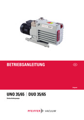 Pfeiffer Vacuum UNO 35/65 Betriebsanleitung